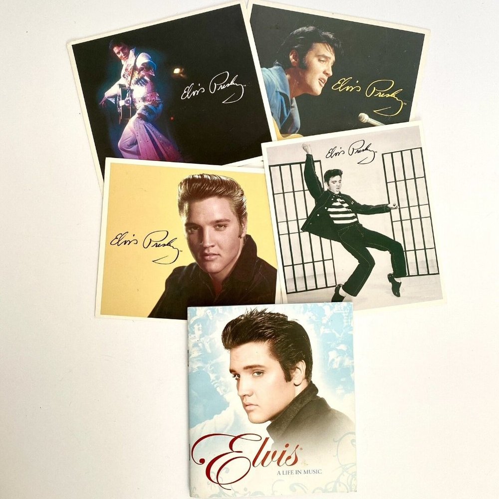 Elvis Life In Music Booklet Plus 4 Postcards Elvis Presley Enterprises Vintage